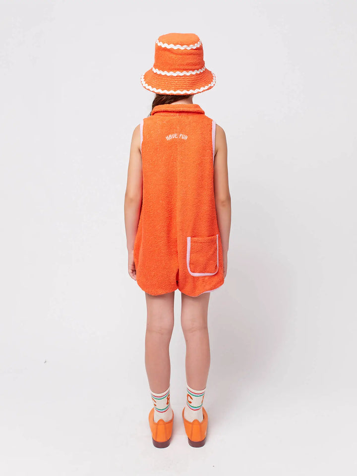 Ribbon Gift terry towel playsuit