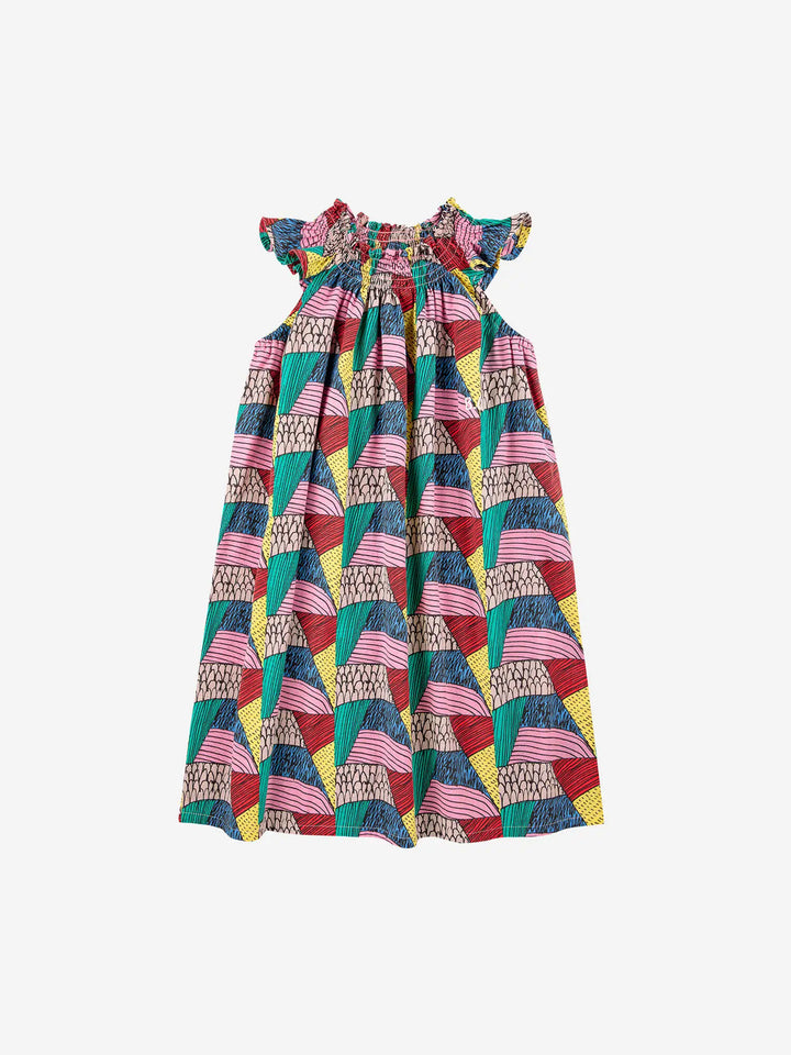 Prisma all over ruffled woven dress