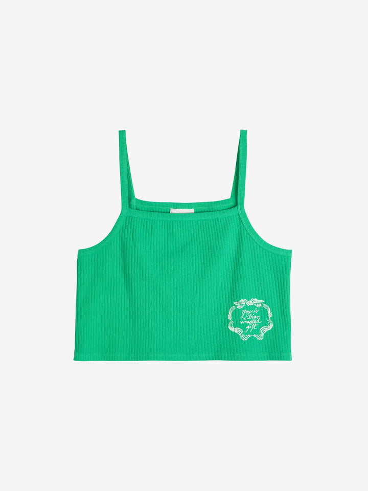 Ribbon Gift cropped tank top
