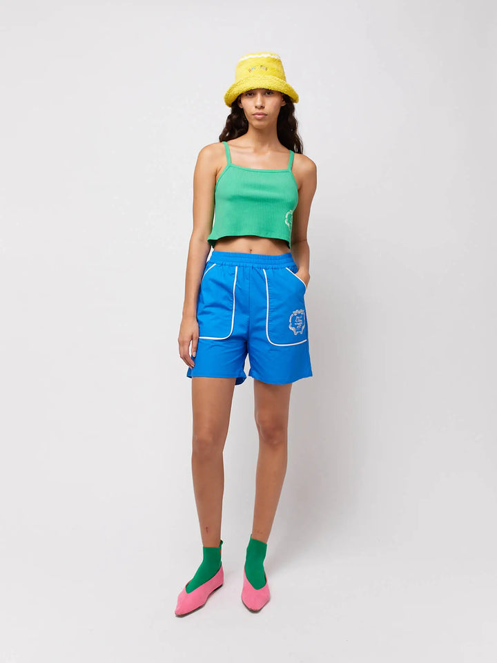 Ribbon Gift cropped tank top