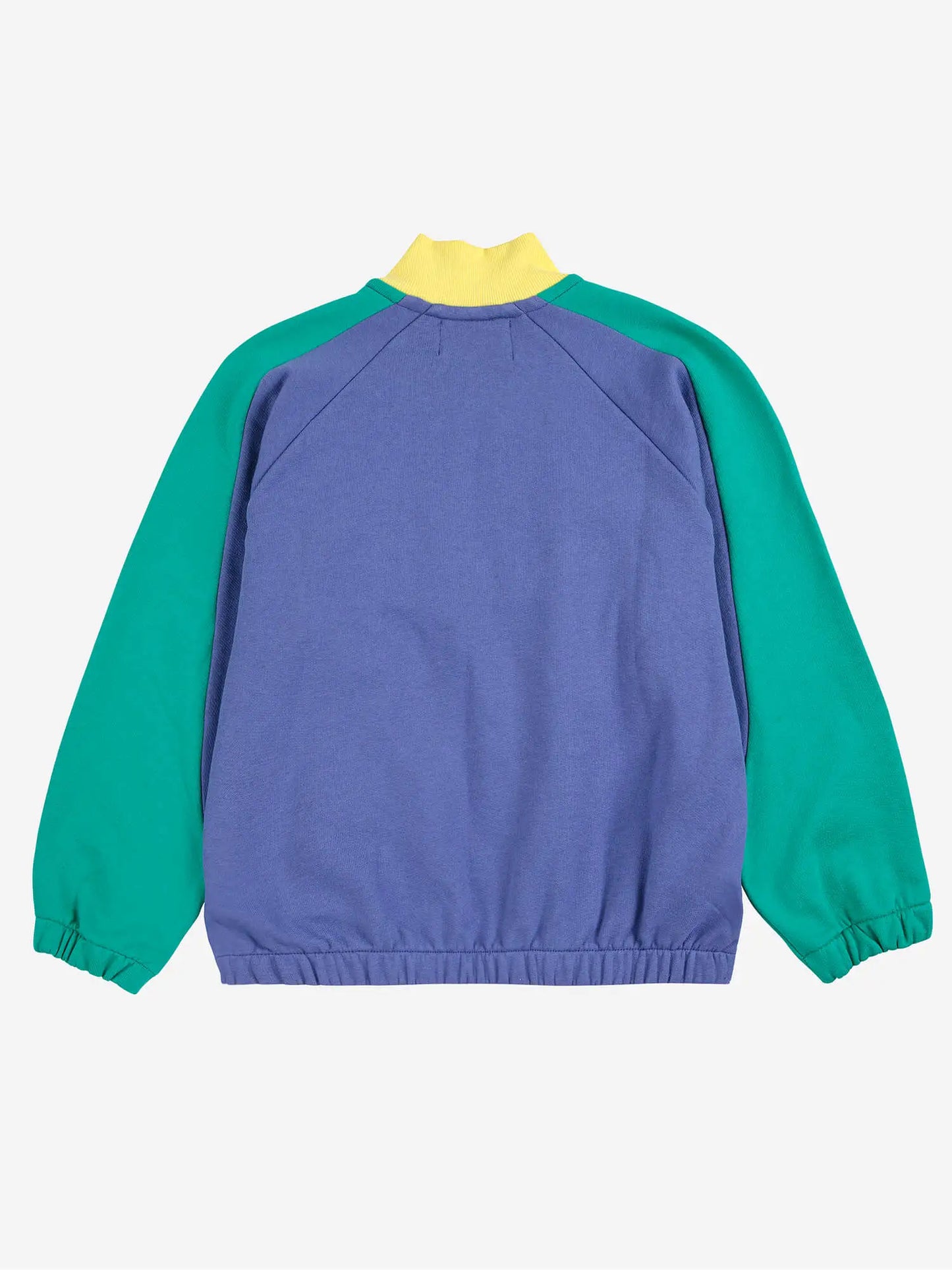 Smiling color block 1/4 zipped sweatshirt