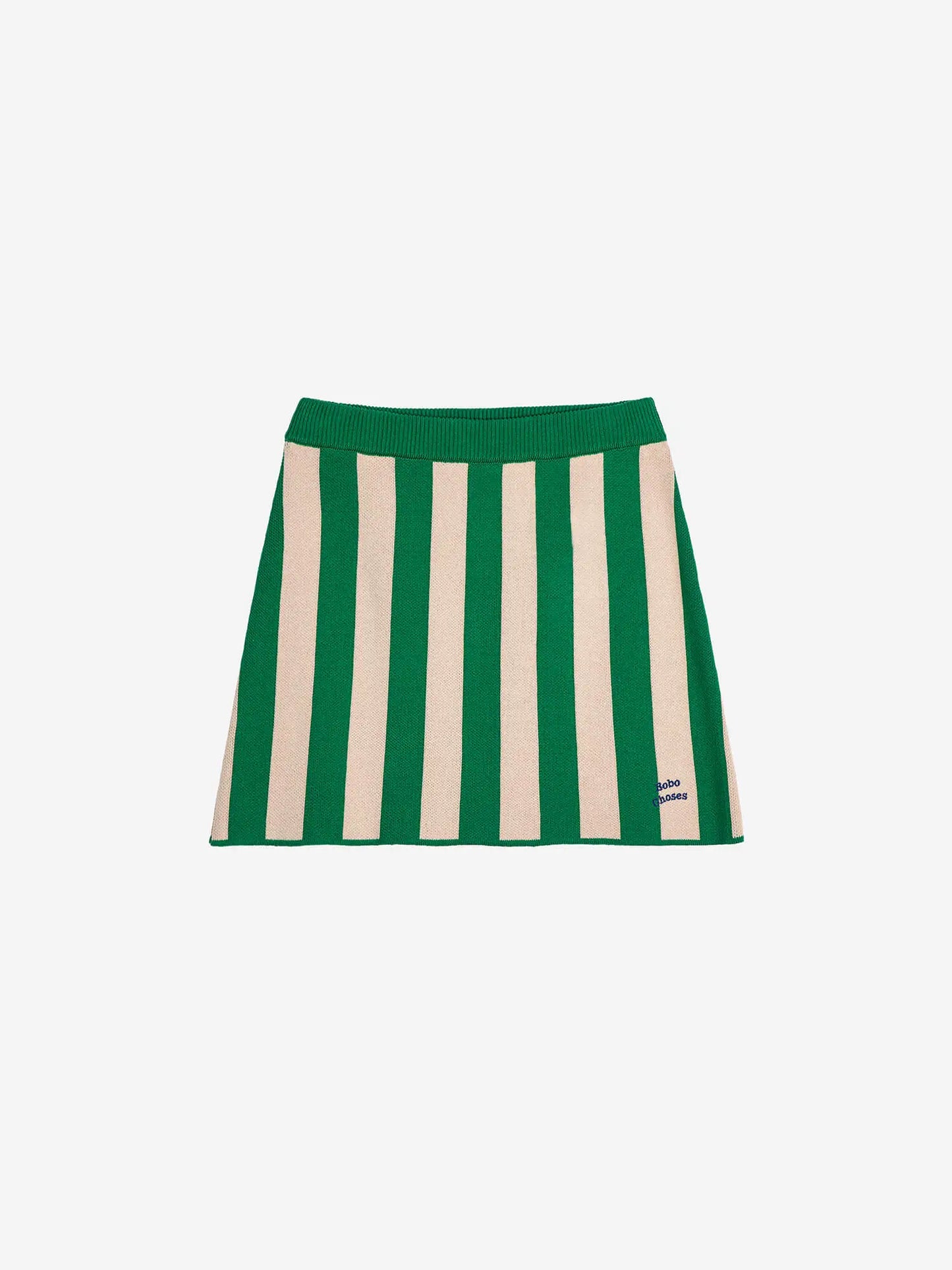 Knitted stripes skirt