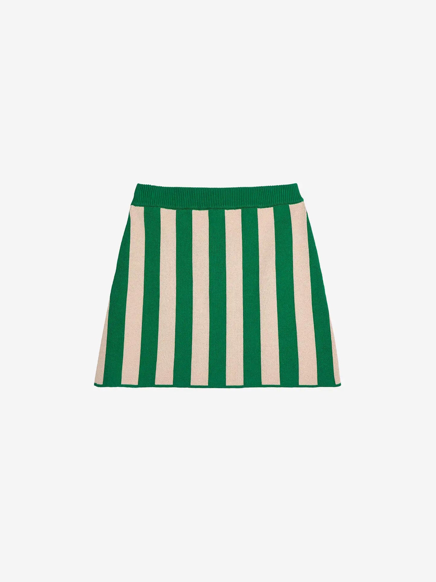 Knitted stripes skirt