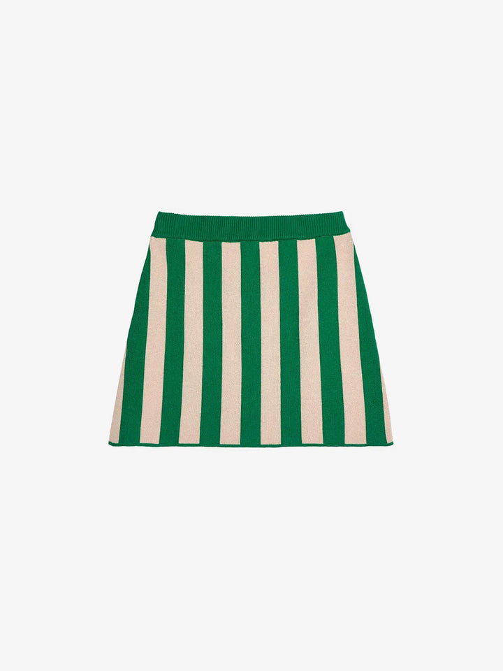Knitted stripes skirt