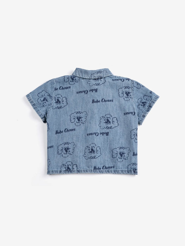 Pickles The Dog all over denim shirt