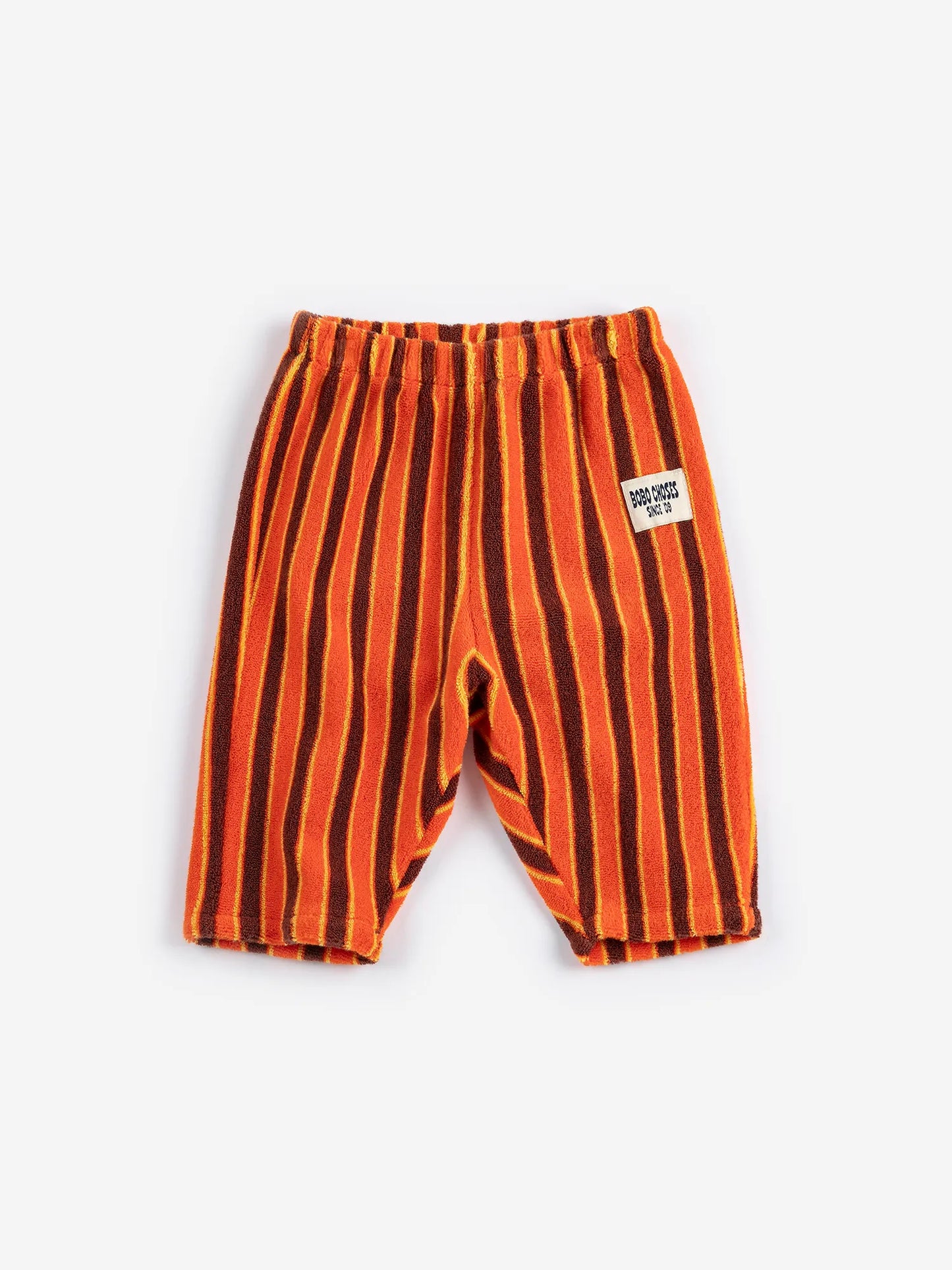 Striped Brick terry cloth jogging pants