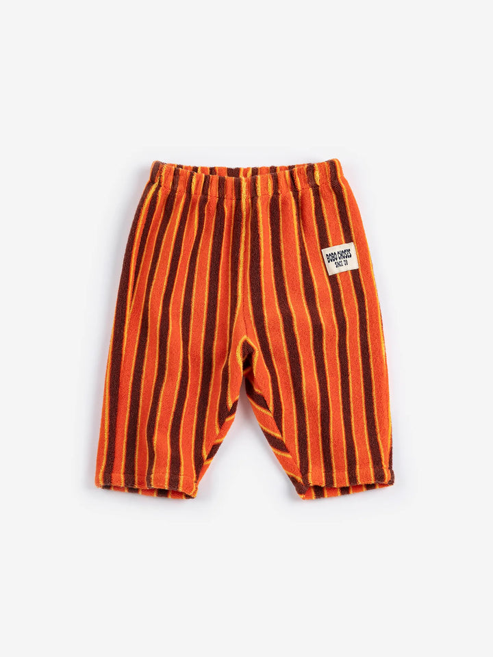 Striped Brick terry cloth jogging pants