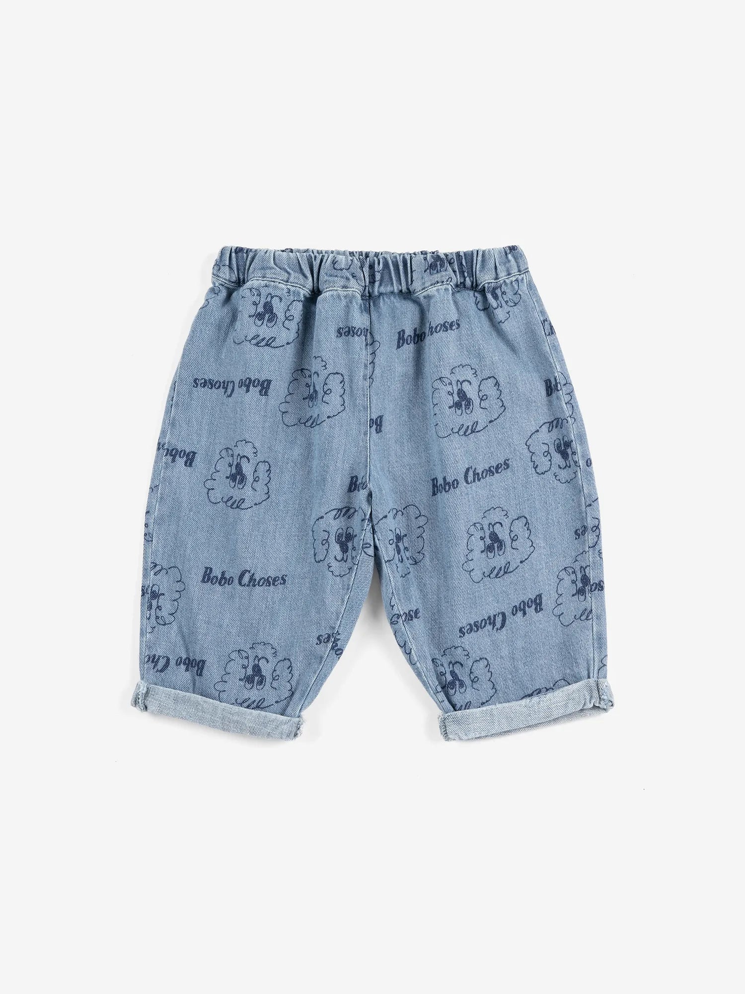 Pickles The Dog all over denim pants | Bobo Choses for Baby