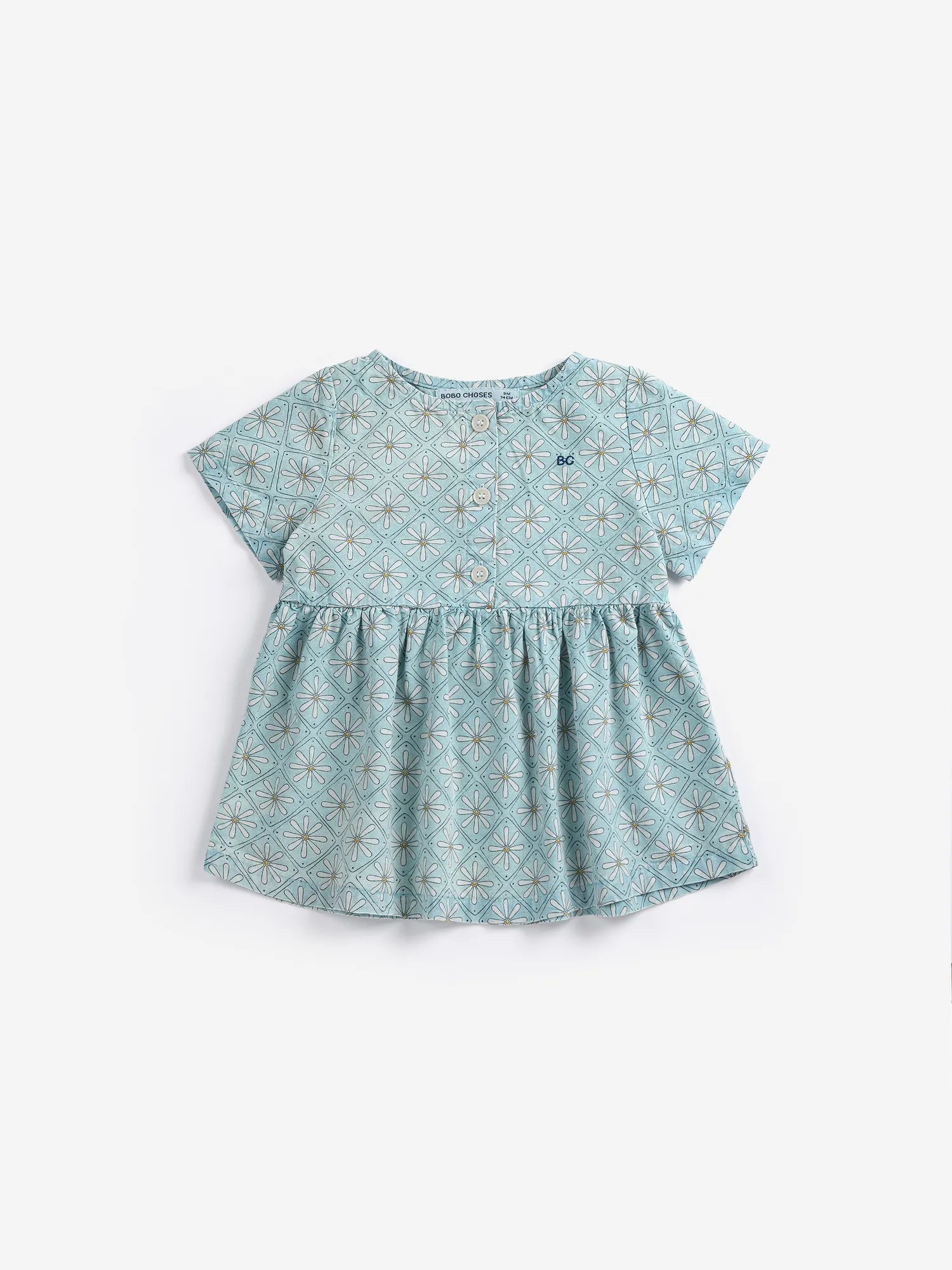slim fit dress slacks Daisy Mosaic all over woven dress