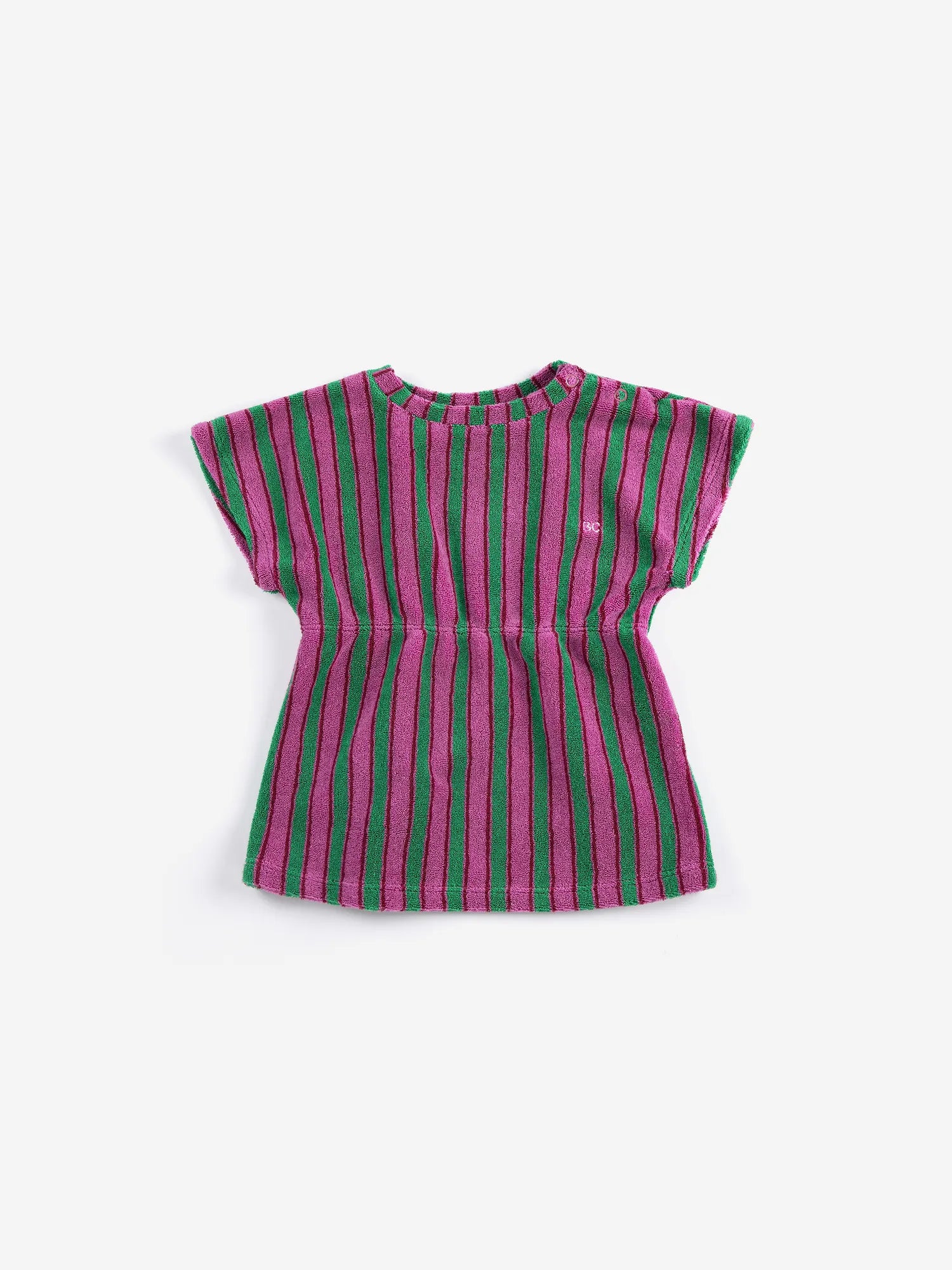terry cloth dress Bobo Choses Striped terry cloth dress