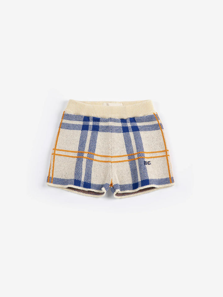 Fun Tartan knitted shorts