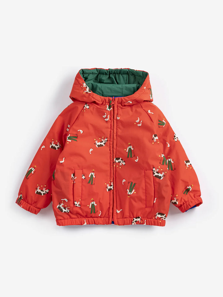 Farm Adventure all over reversible anorak