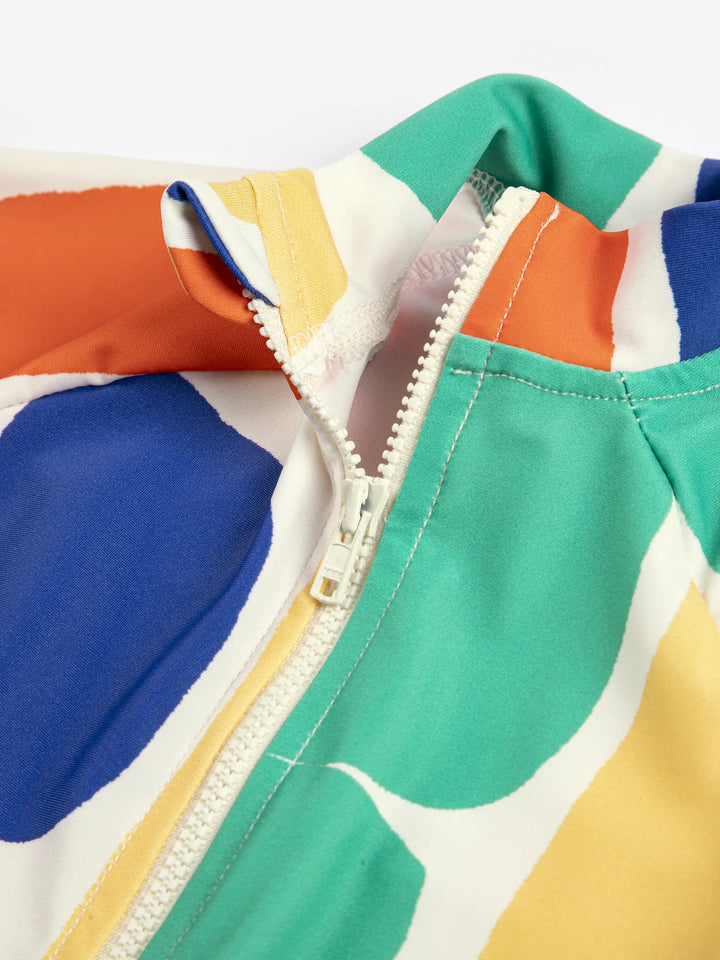 Bobo Choses Color 전체 무늬 수영복 오버롤