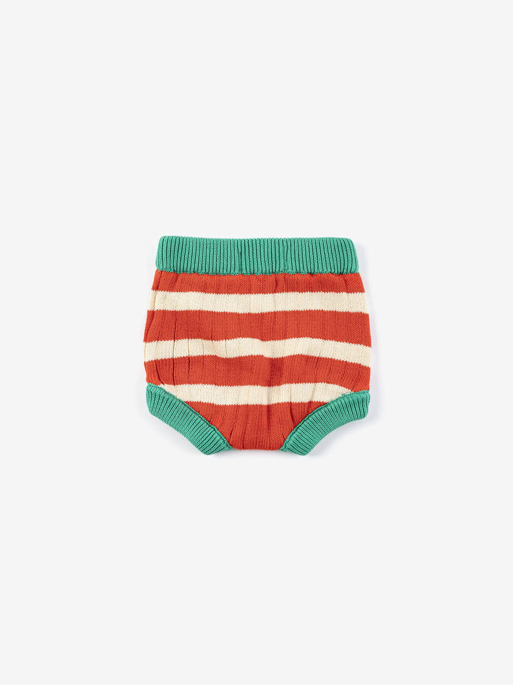 Striped knitted culotte