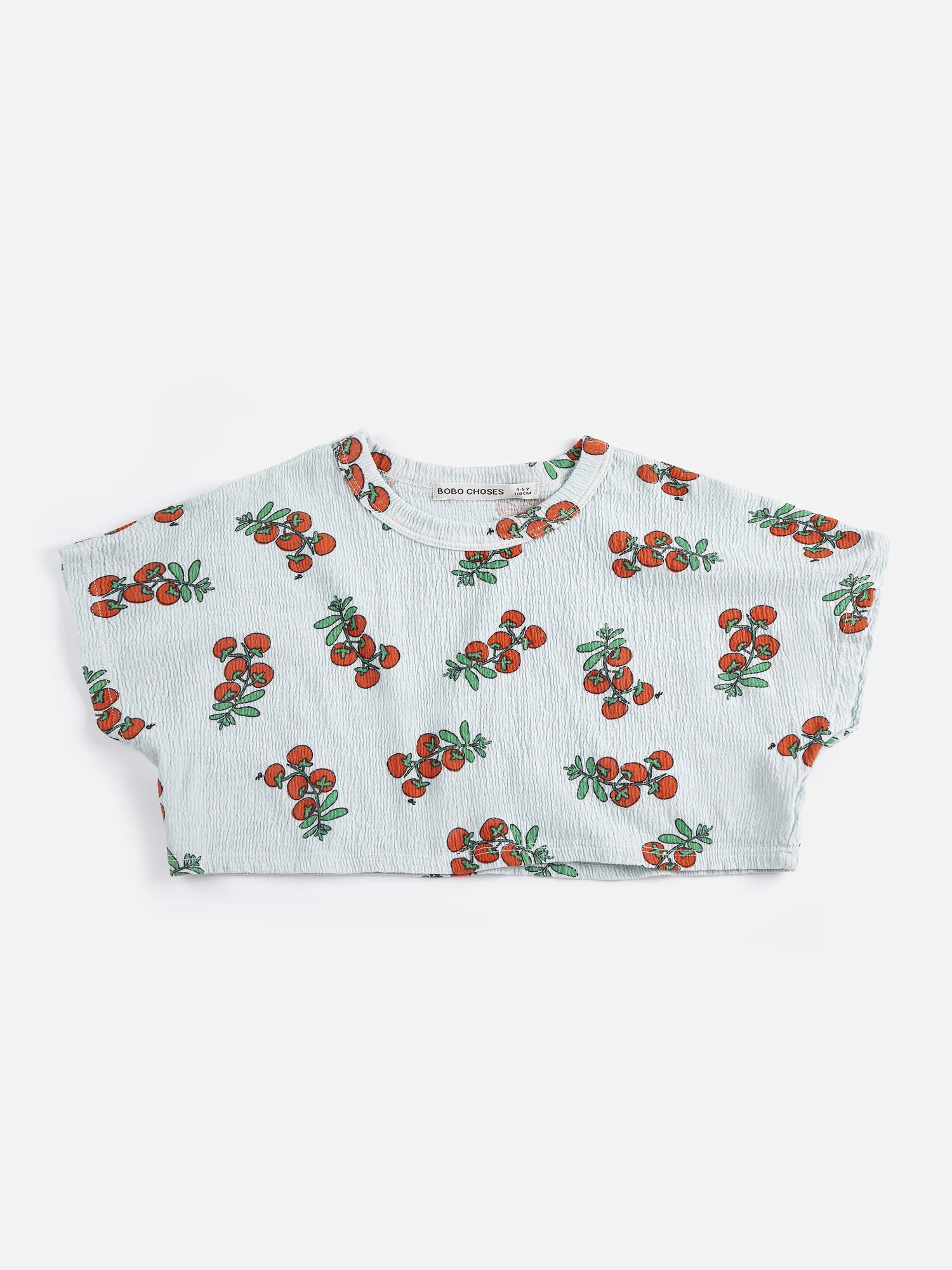 Juicy Tomatoes all over cropped T-shirt | Bobo Choses for Kid