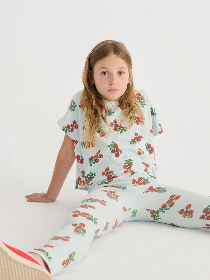Juicy Tomatoes all over cropped T-shirt