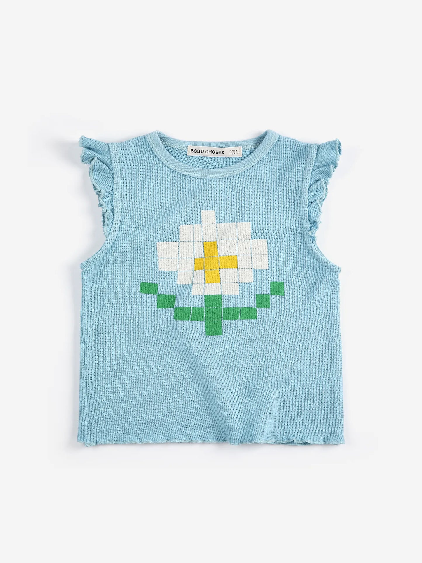 Pixel Daisy ruffled top