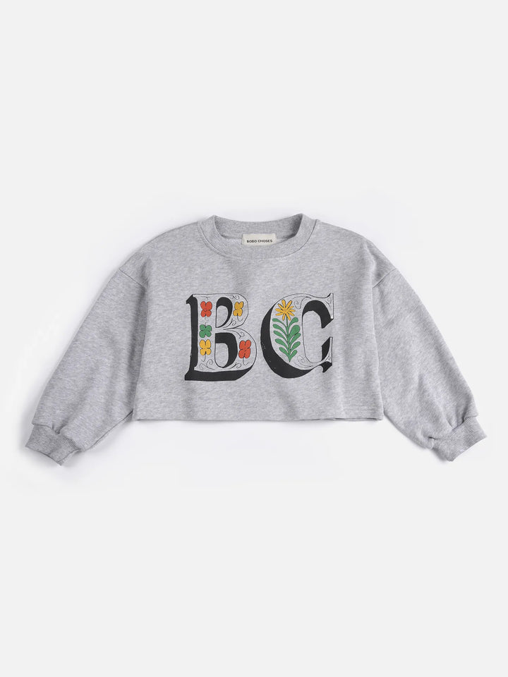 Sudadera cropped Spring Letters