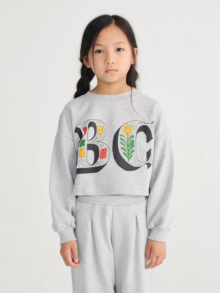 Sudadera cropped Spring Letters