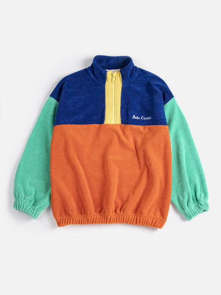 Bobo Choses color block zipped sweatshirt | Bobo Choses for Kid
