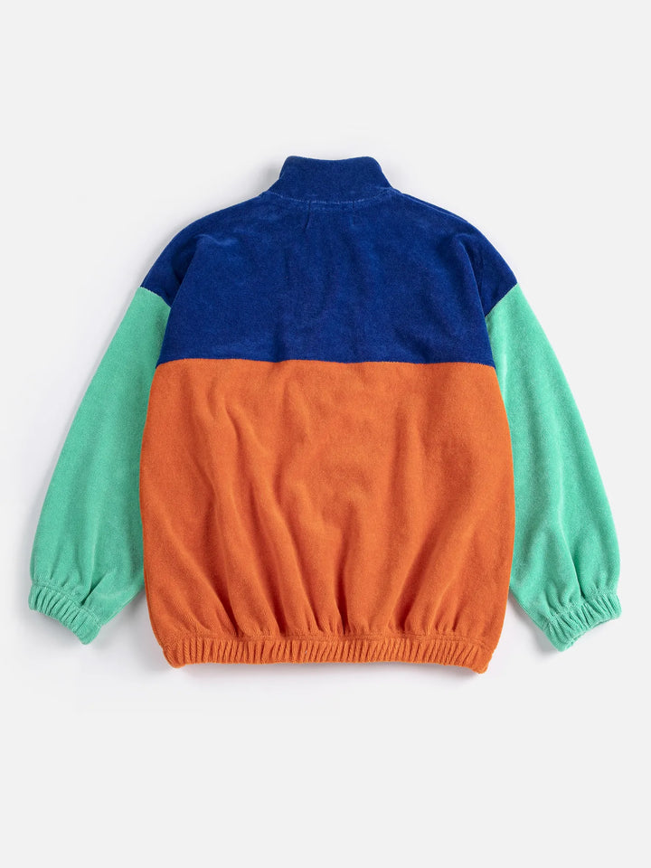 Bobo Choses color block zipped sweatshirt