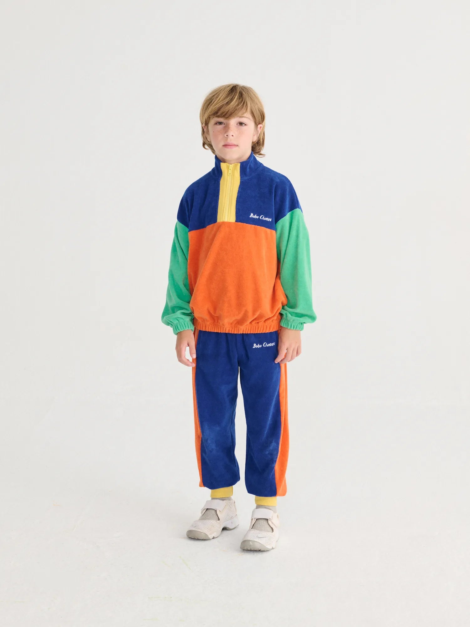 Bobo Choses color block zipped sweatshirt | Bobo Choses for Kid Bobo Choses color block zipped sweatshirt | Bobo Choses for Kid