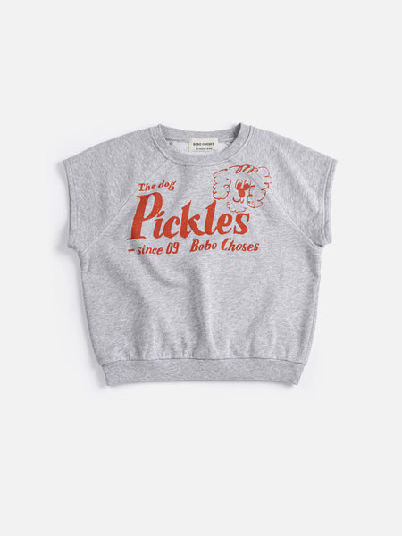 Pickles The Dog sleeveless sweatshirt | Bobo Choses for Kid