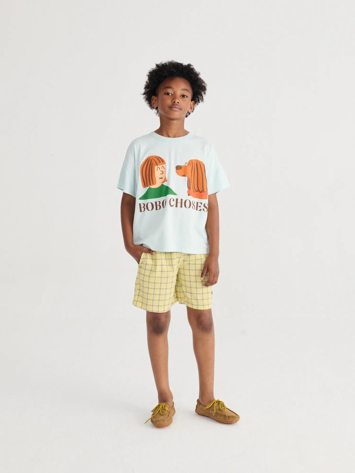 Spicy Window Pane woven bermuda shorts