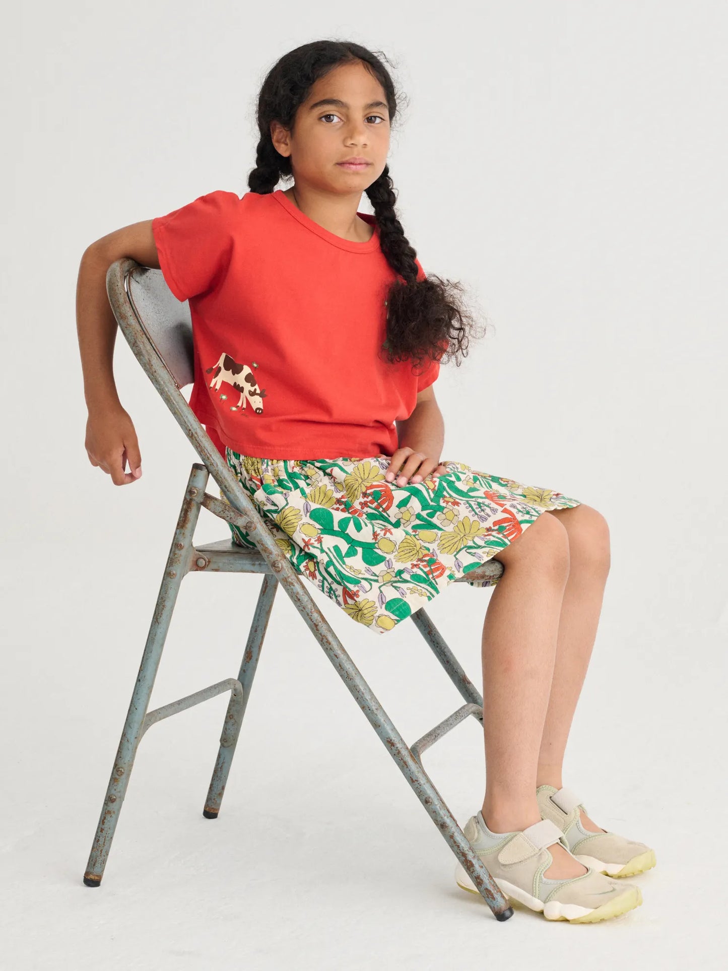 Color Herbalist all over woven skirt