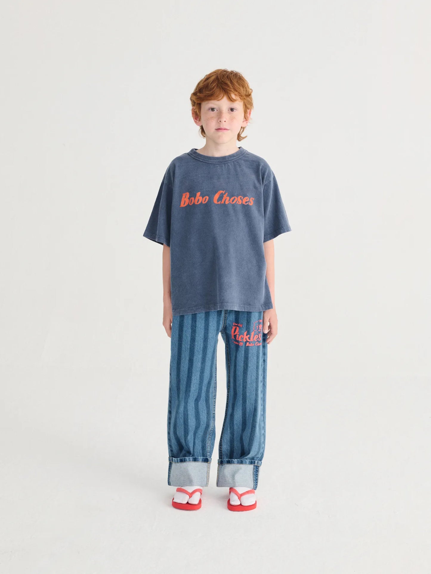 Pickles The Dog Striped denim pants