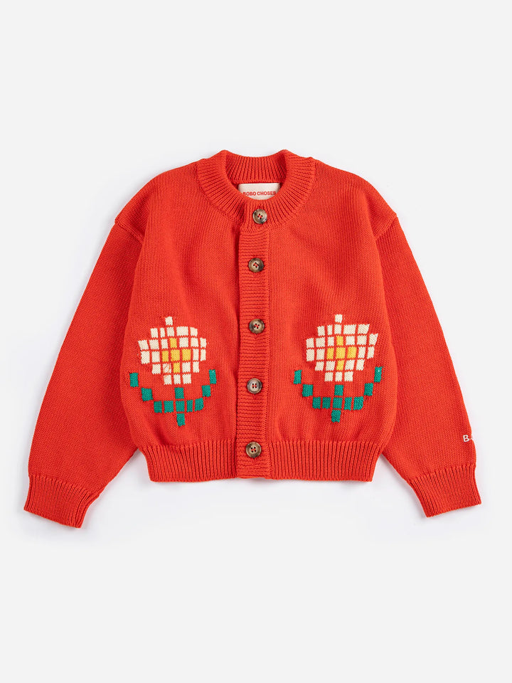 Pixel Daisy cardigan