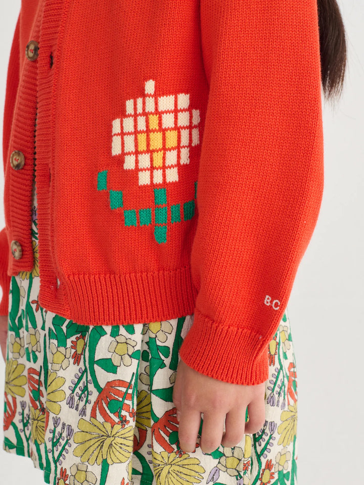 Pixel Daisy 카디건