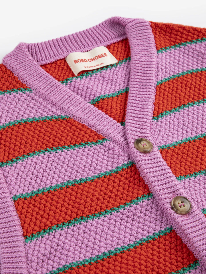 Chaleco de punto a rayas BC