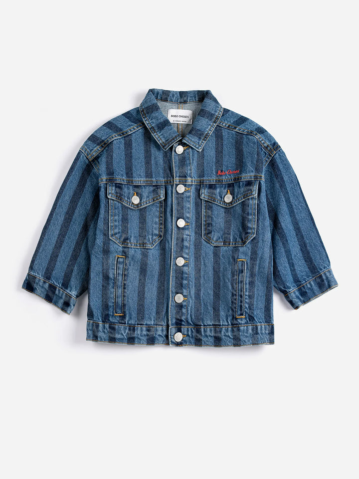 Bobo Choses Striped denim jacket