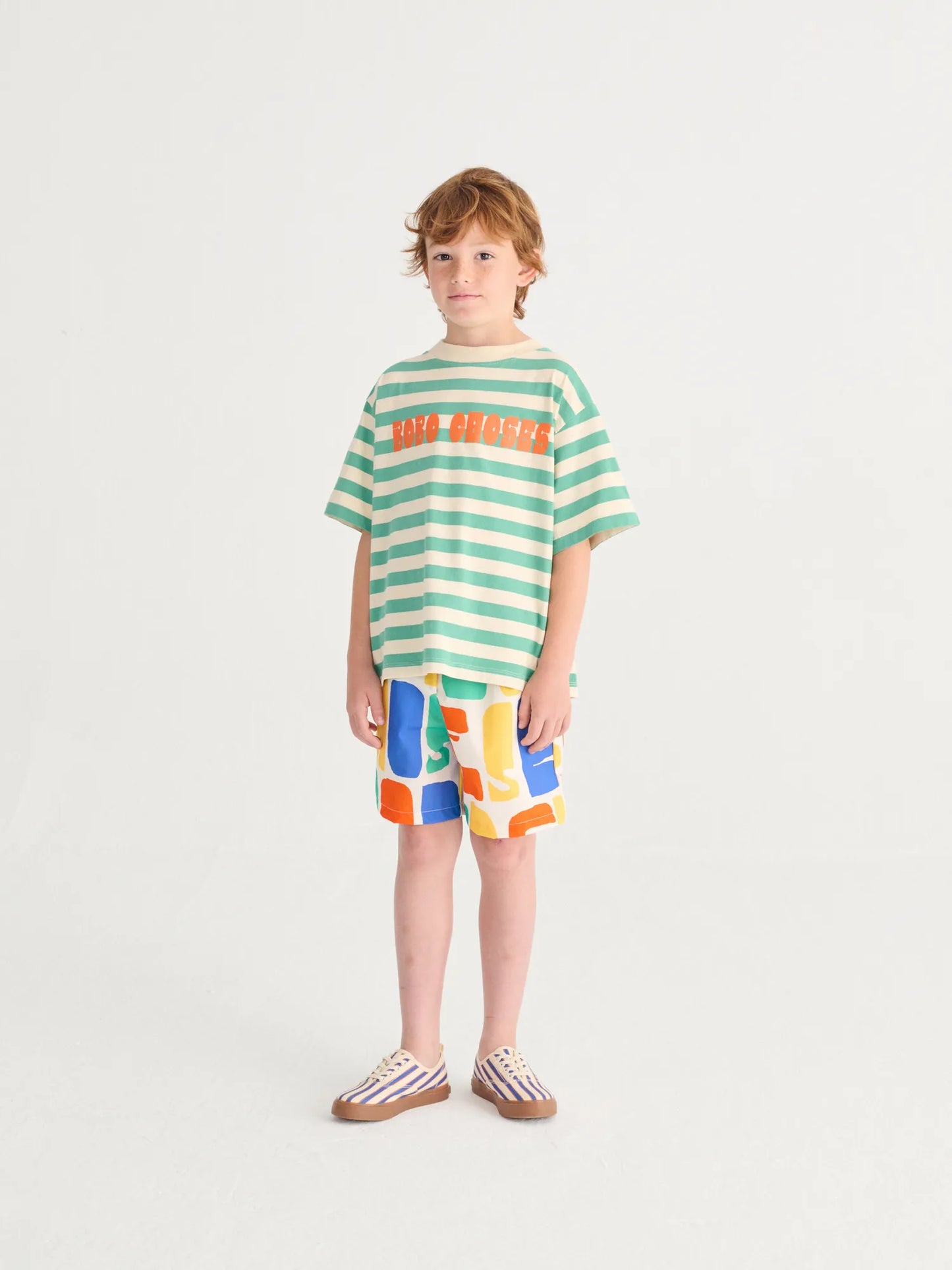 Bobo Choses Modern 스트라이프 티셔츠