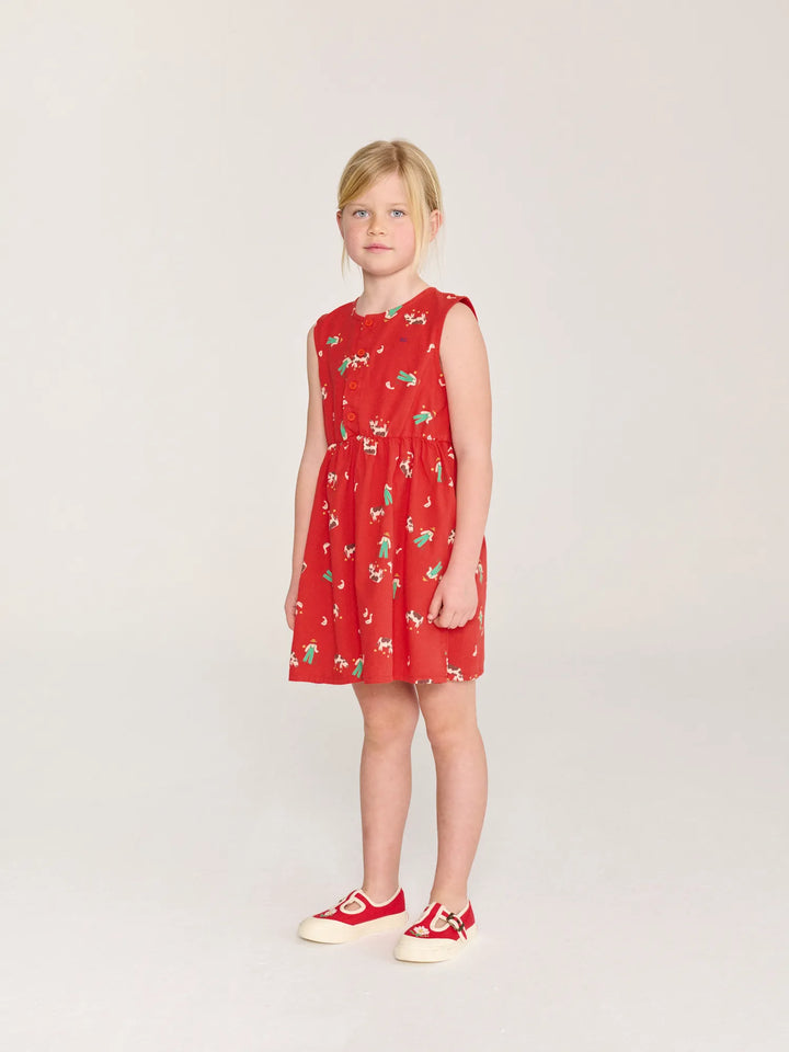 Farm Adventure all over woven dress