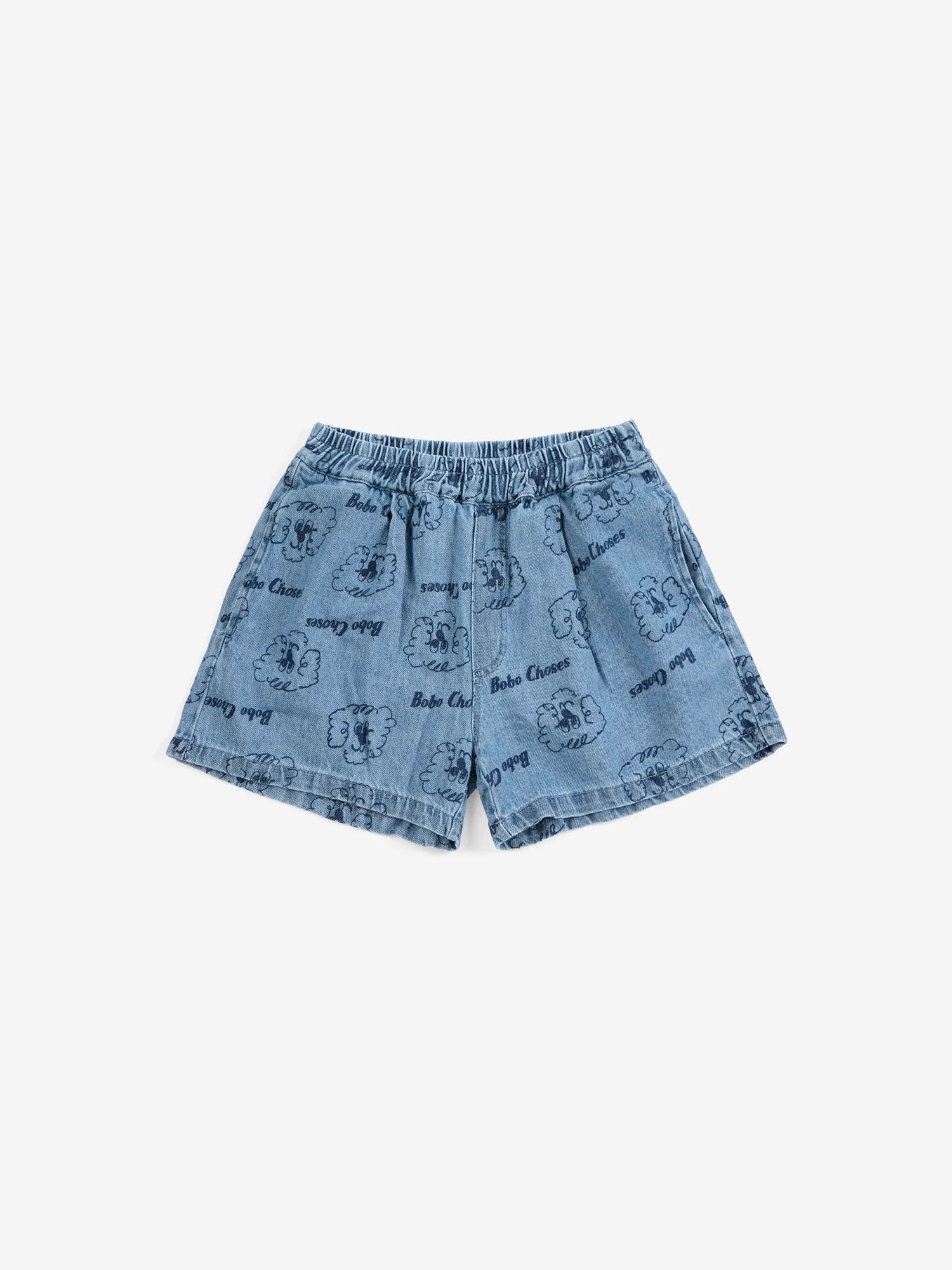 Pickles The Dog all over denim short | Bobo Choses for Kid