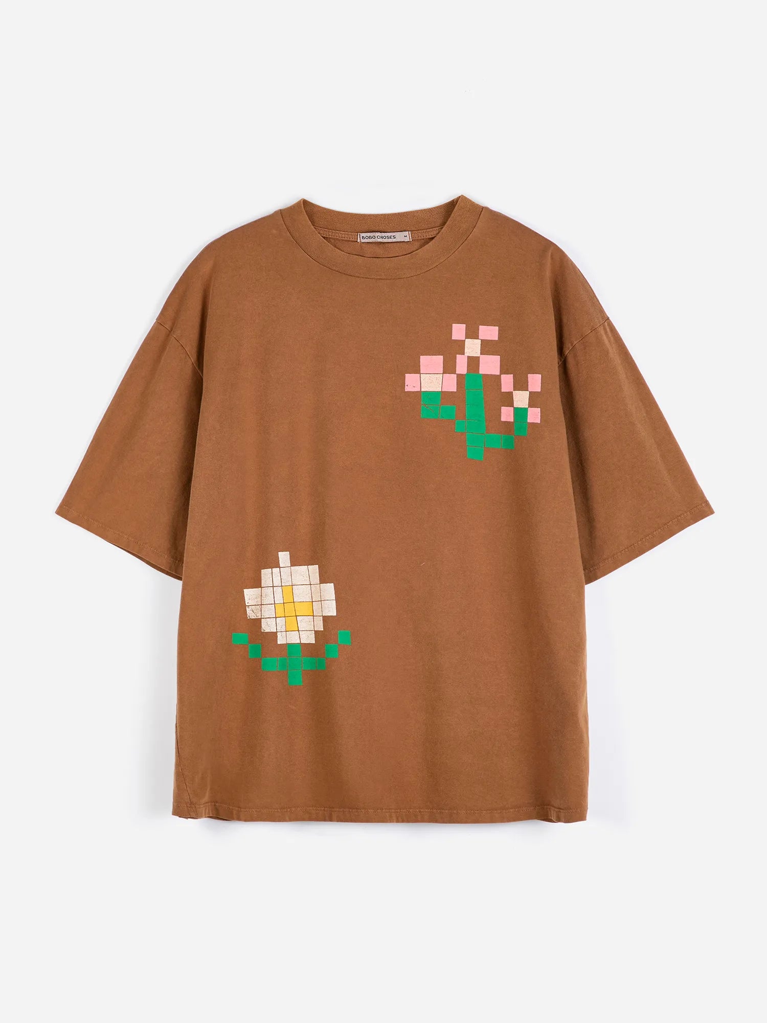 Pixel Flowers oversize T-shirt | Bobo Choses for Woman