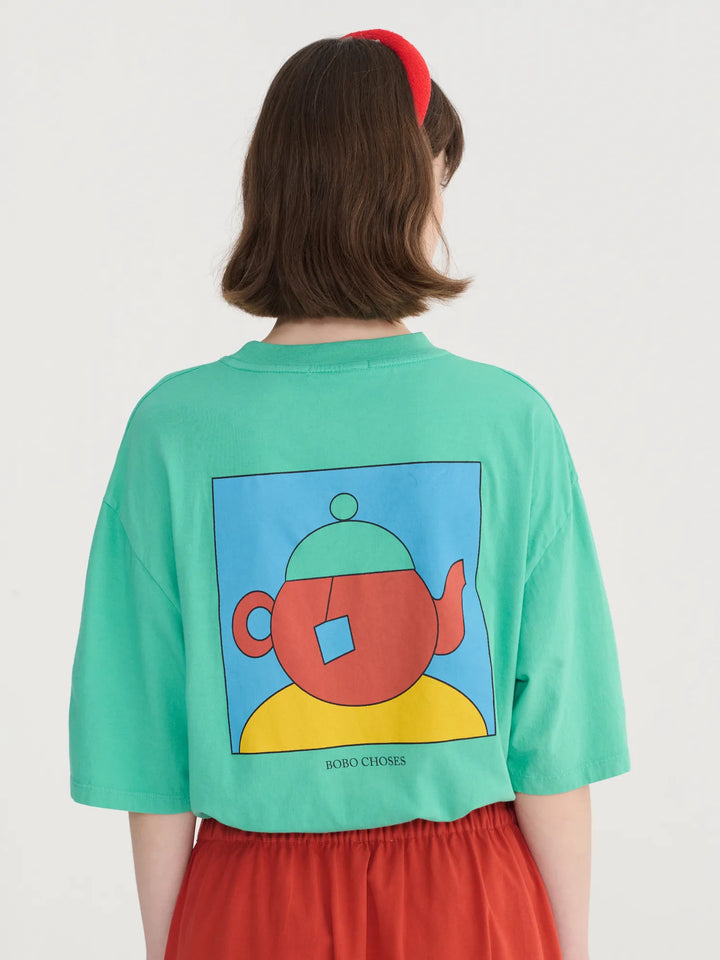 Tea time oversize T-shirt