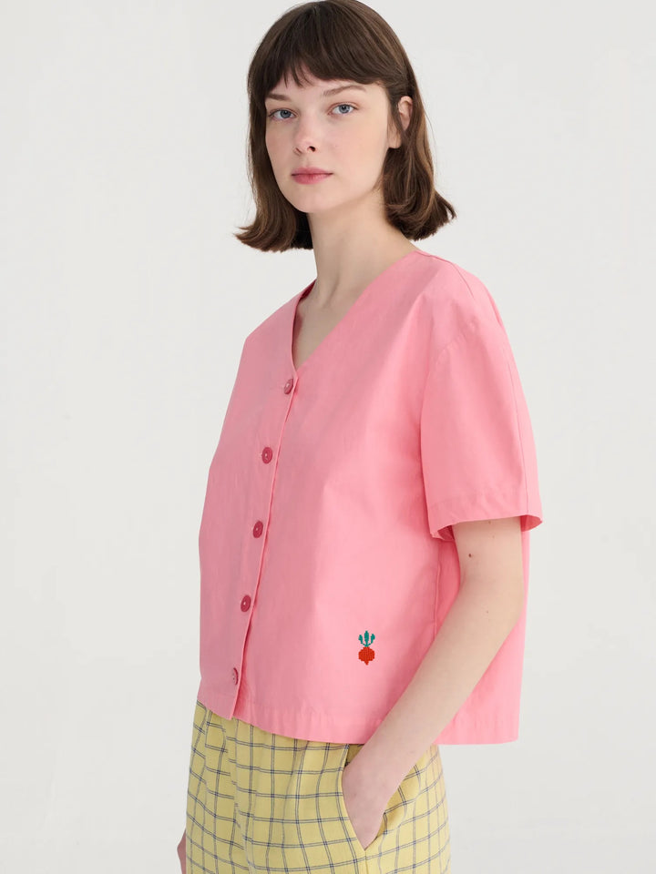 Blusa cropped Paper Touch