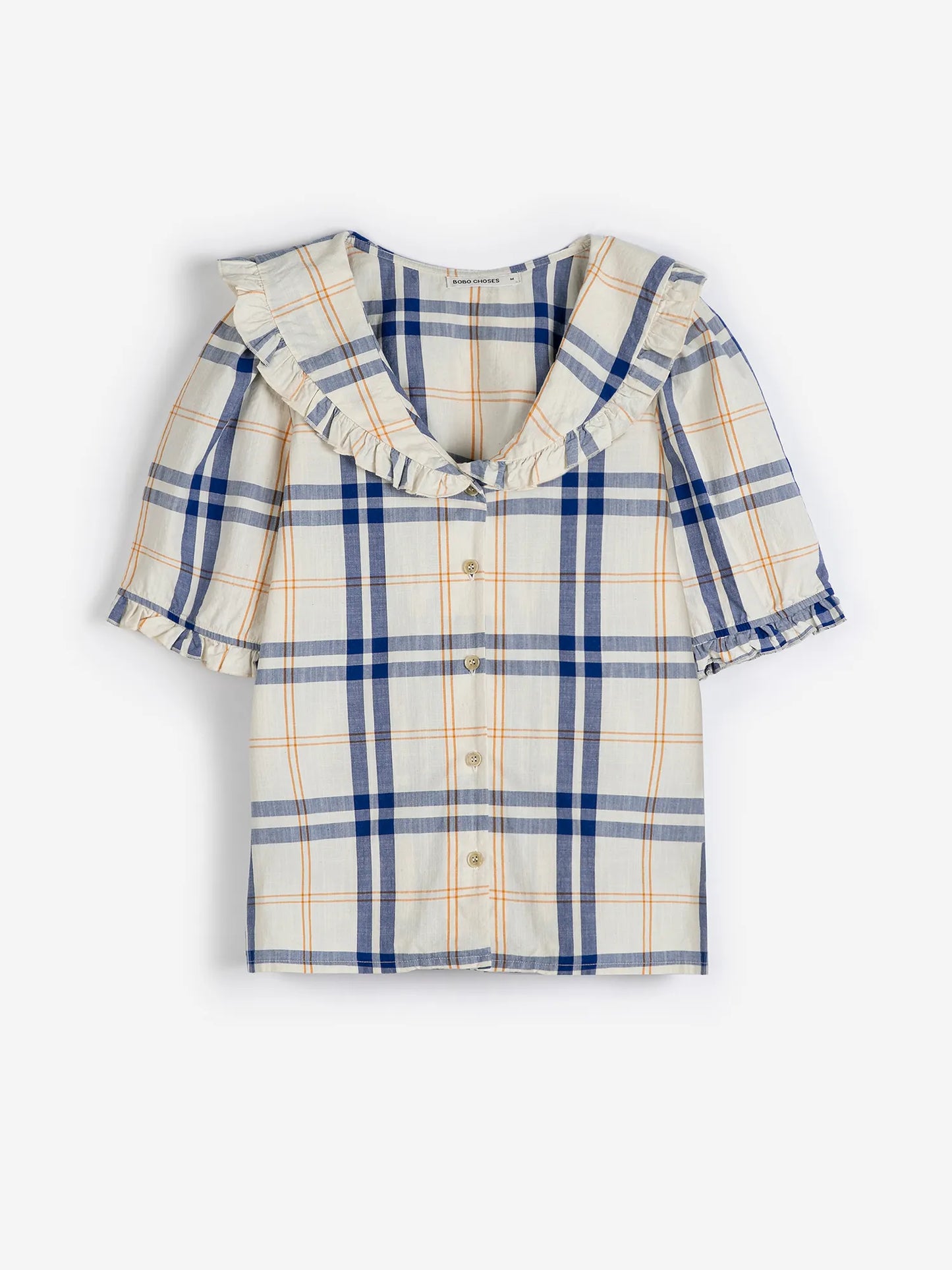 Fun tartan collar shirt