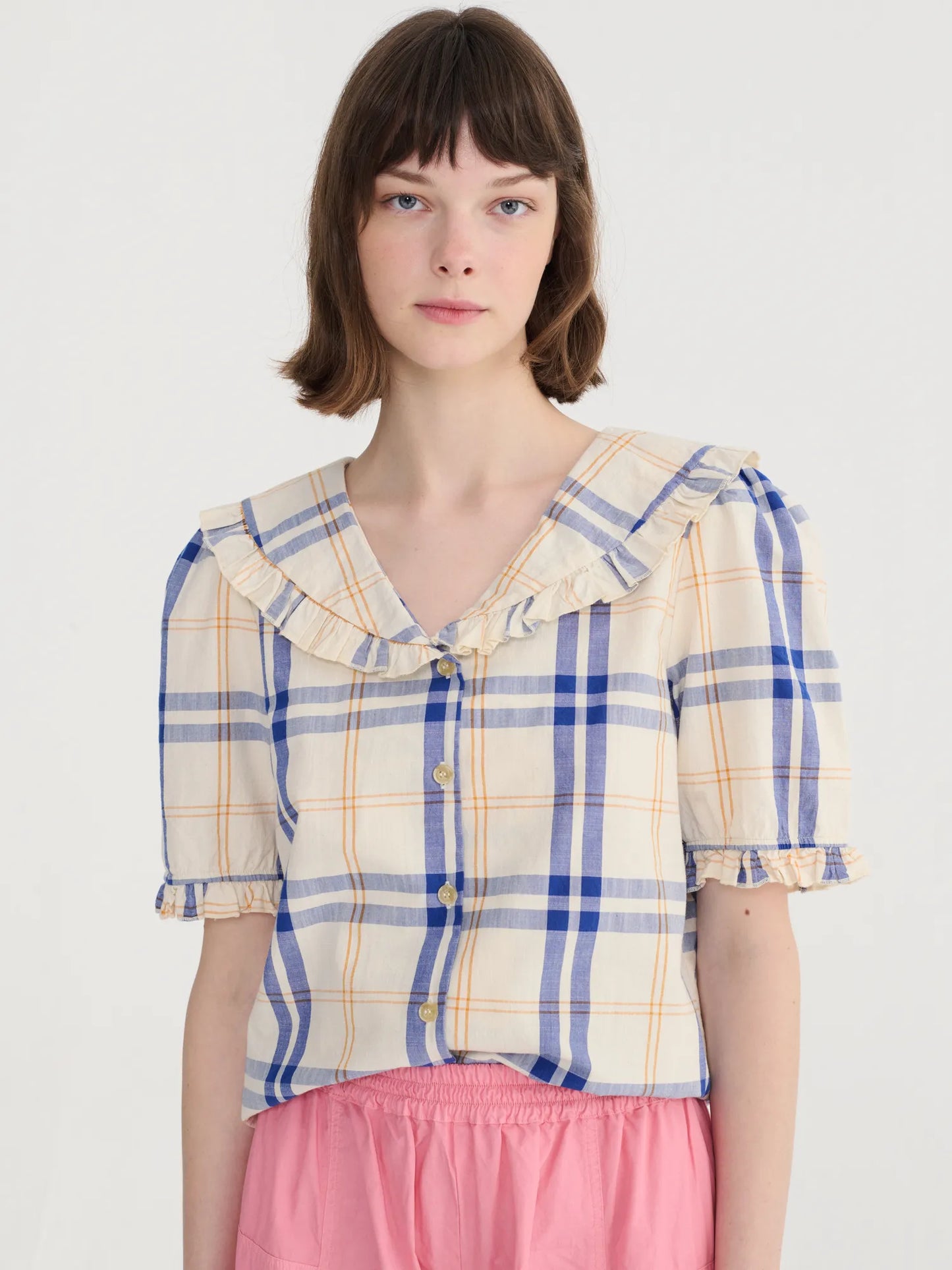 Camisa con cuello Fun Tartan