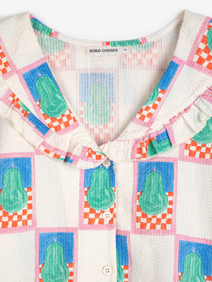 Camisa amb coll estampat Simple Pear