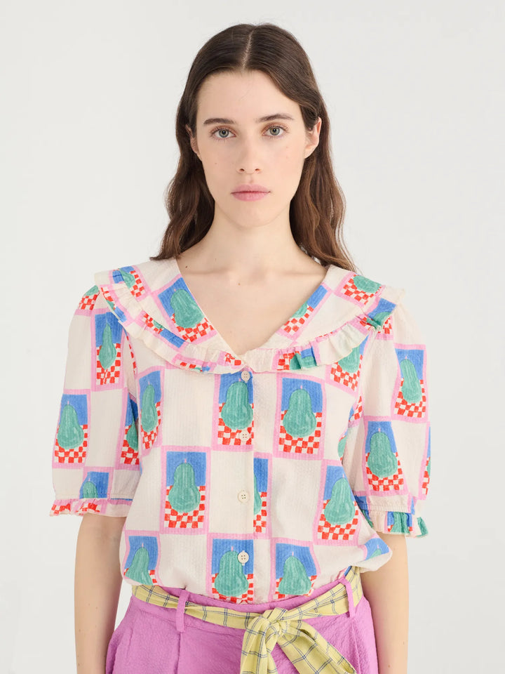 Camisa amb coll estampat Simple Pear