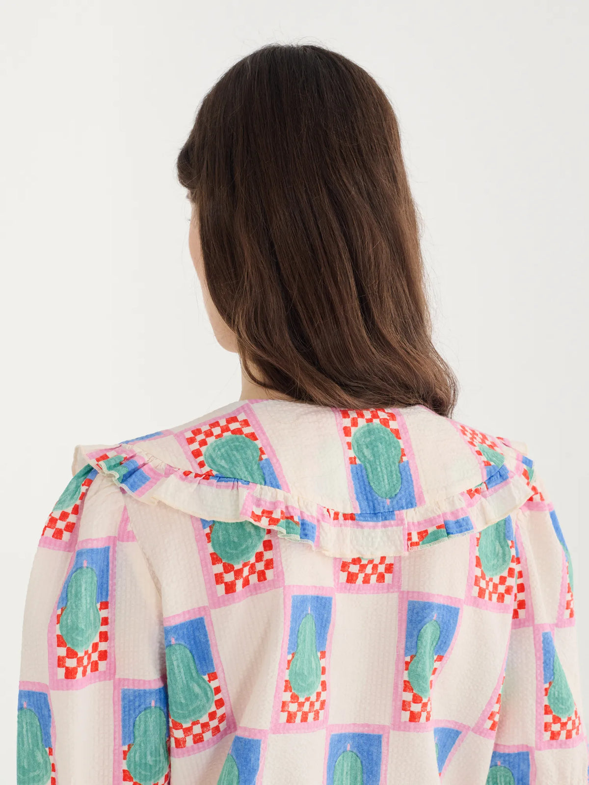 Obo Pattern Simple pear pattern collar shirt | Bobo Choses for Woman