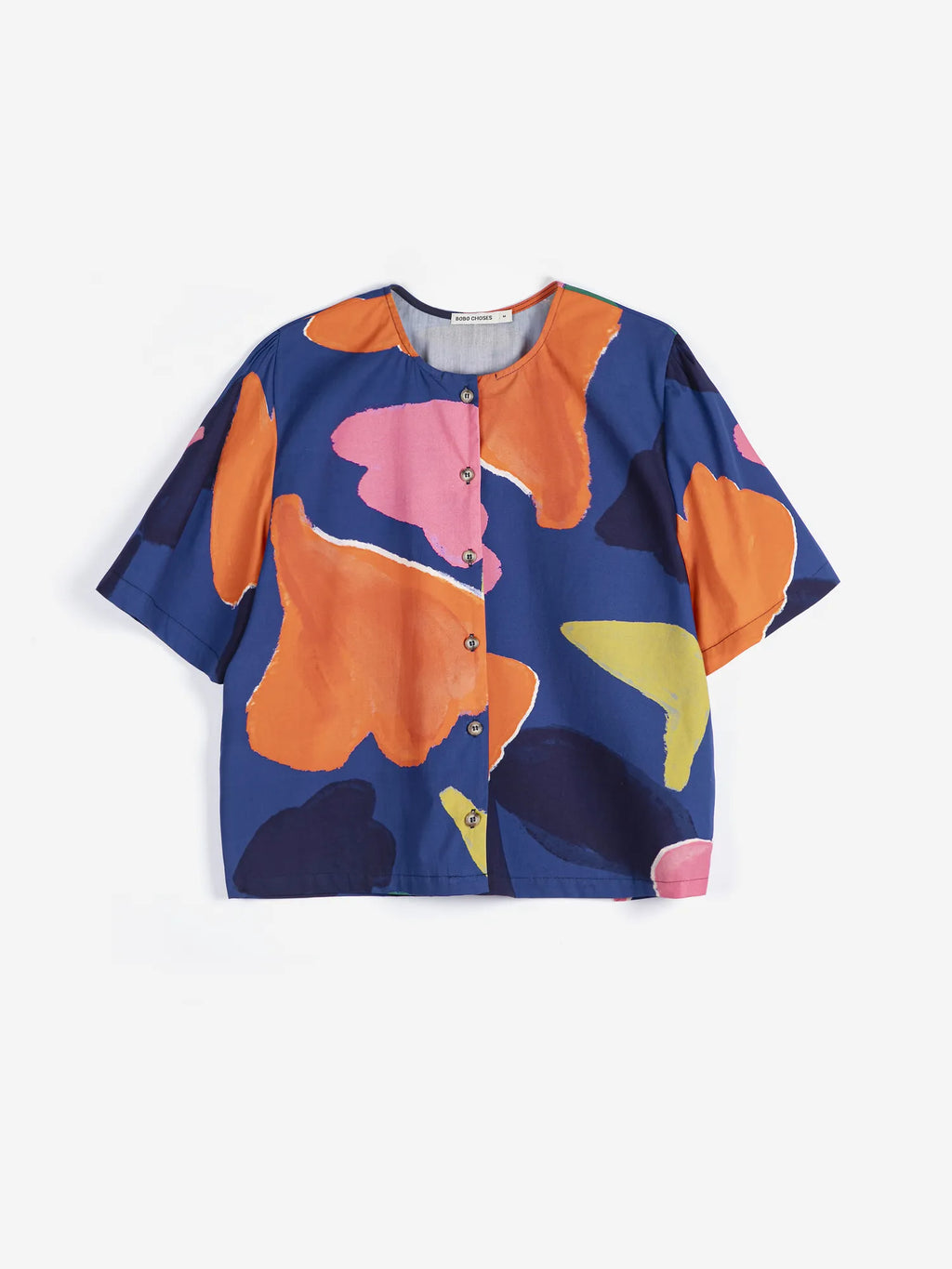 Blooming color pattern cropped blouse | Bobo Choses for Woman