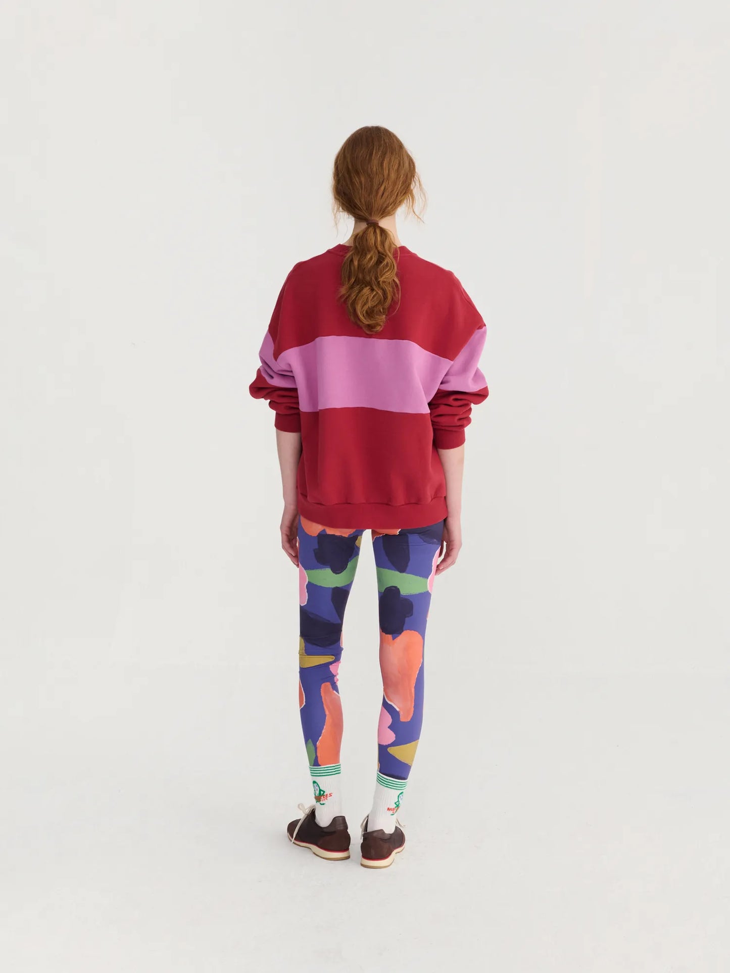 Color block relaxed sweatshirt