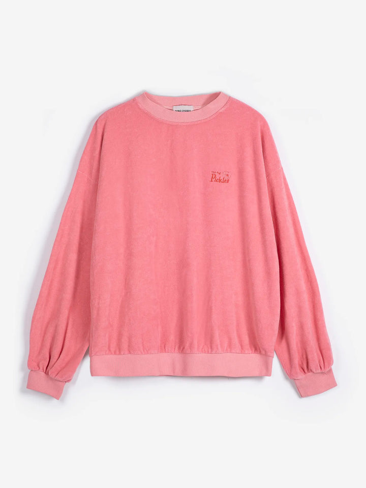 Terry embroidery sweatshirt