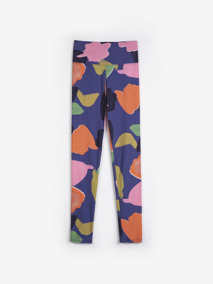 Leggings deportivos con patrón estampado Blooming Color