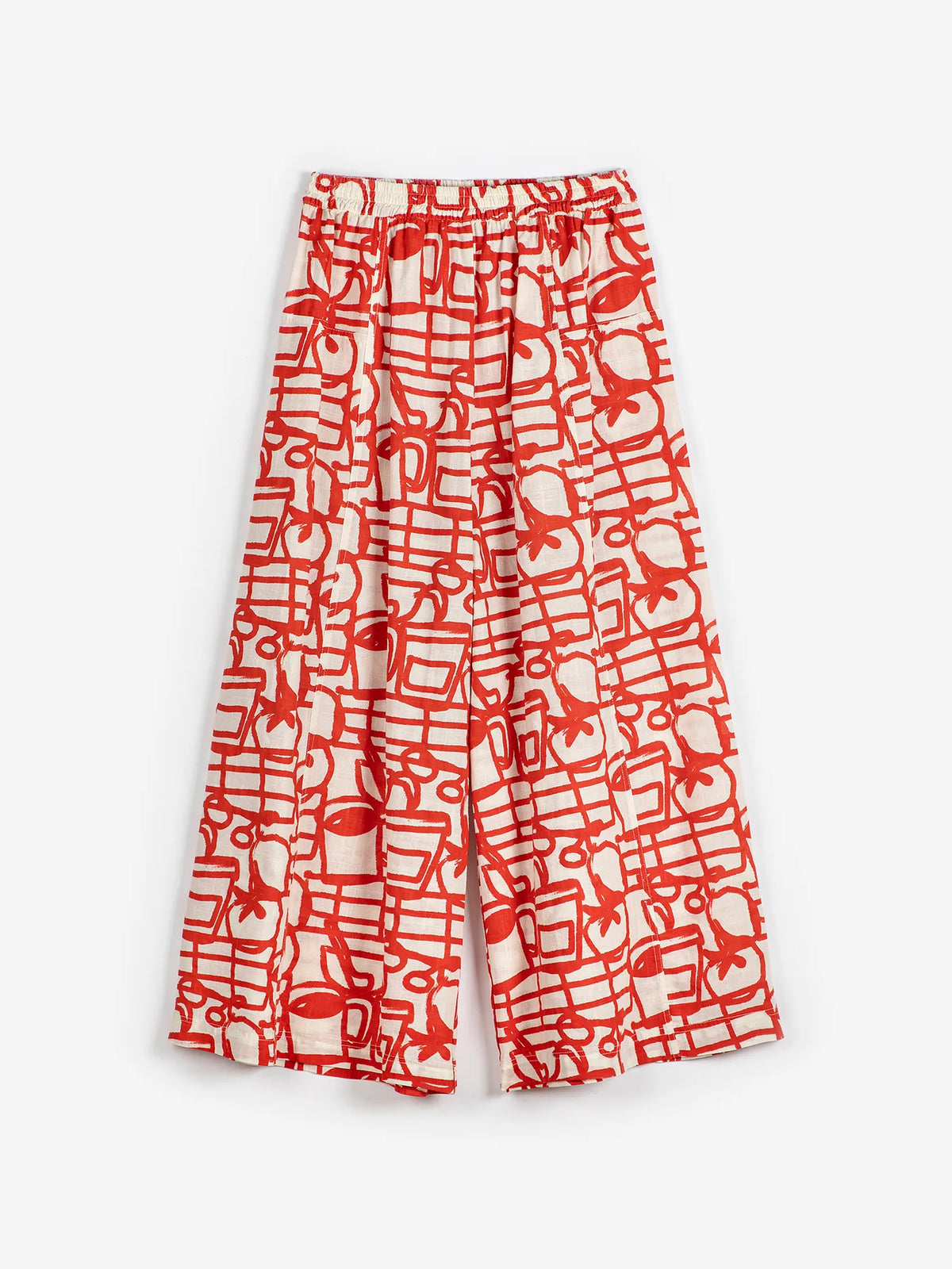 Obo Pattern Cookery festival pattern cotton pants | Bobo Choses for Woman